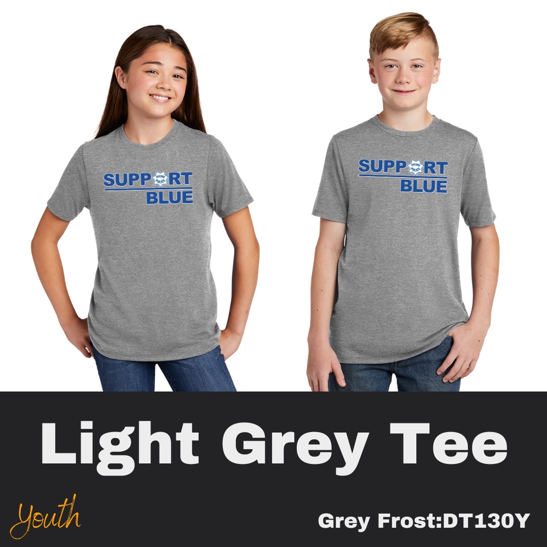 22 Support Blue Grey Frost Tee Youth