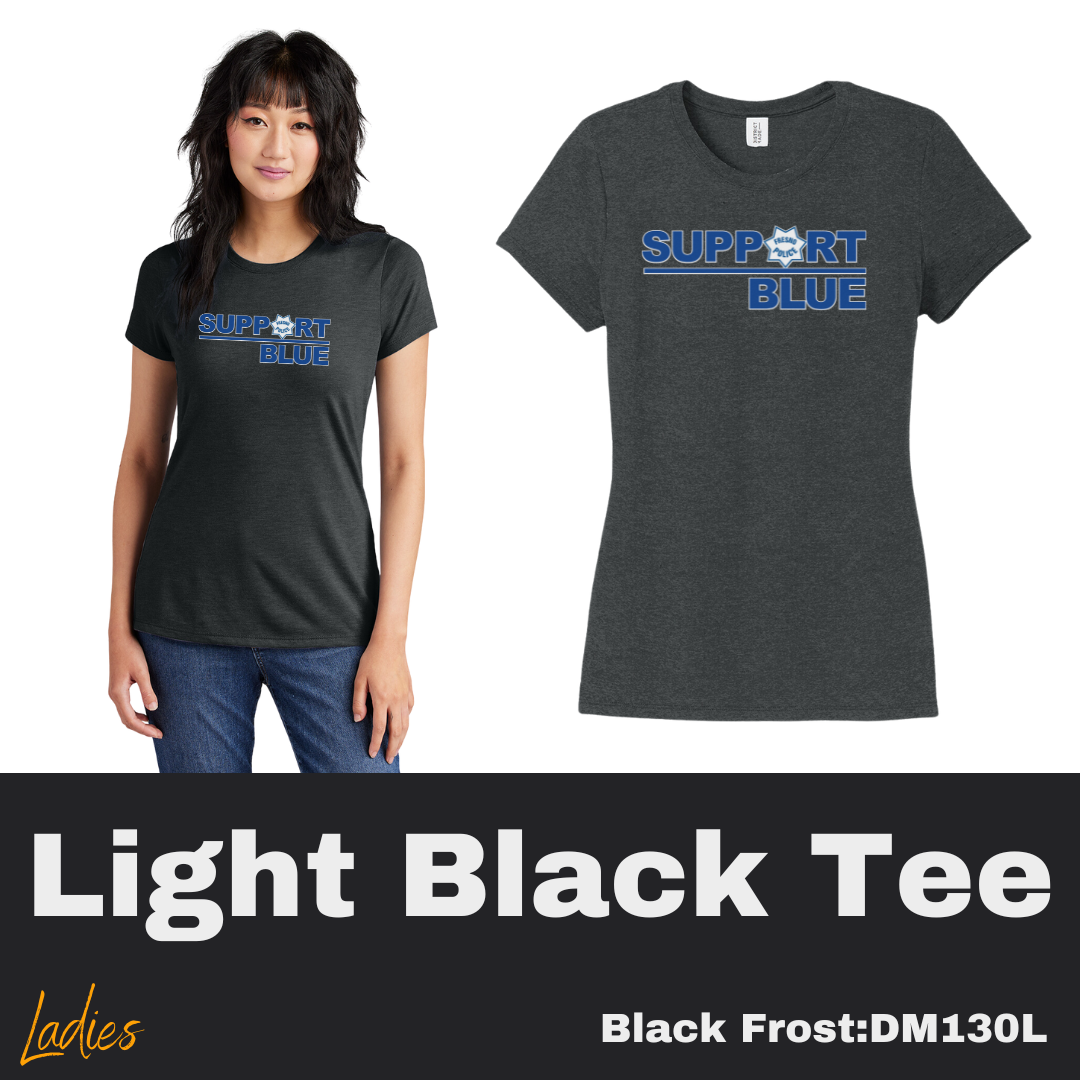 23 Support Blue Black Frost Tee Ladies