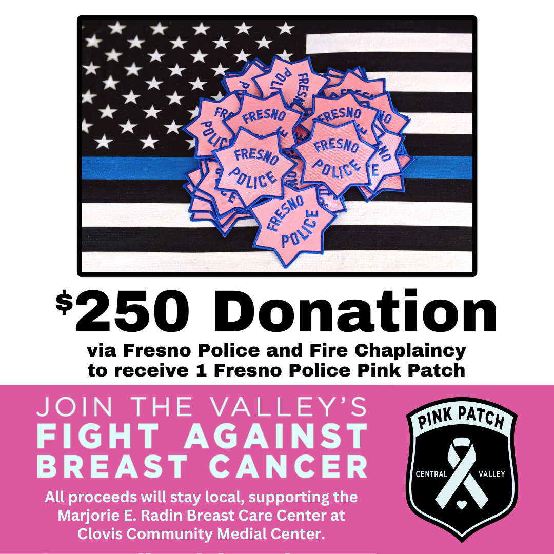 Fresno Police Pink Patch 2025