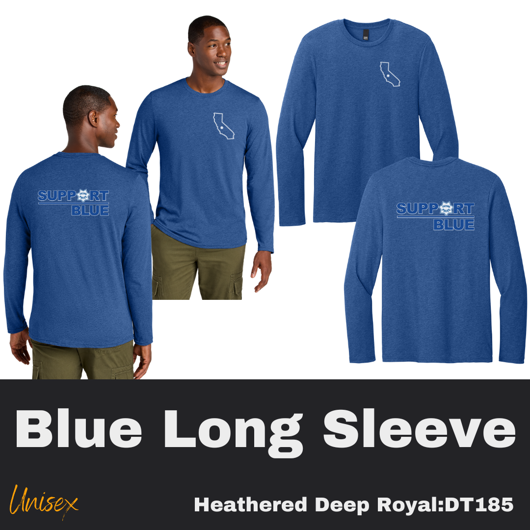 47 CA/Support Blue Deep Blue Long Sleeve Unisex
