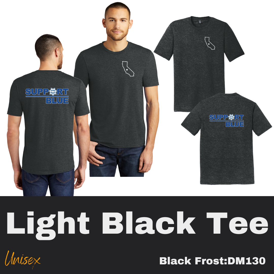 48 CA Support Blue Black Frost Tee Unisex