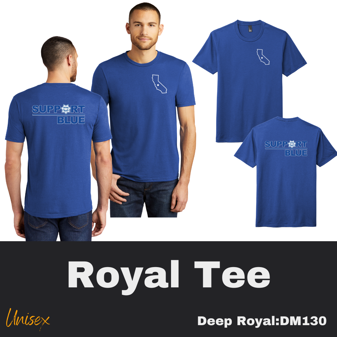 49 CA Support Blue Deep Royal Tee Unisex