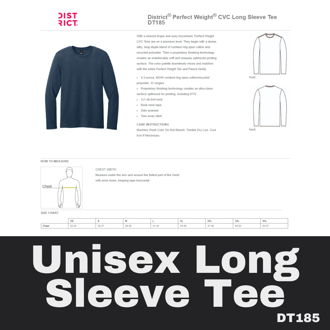 40 Flag/Support Blue Grey Long Sleeve Unisex