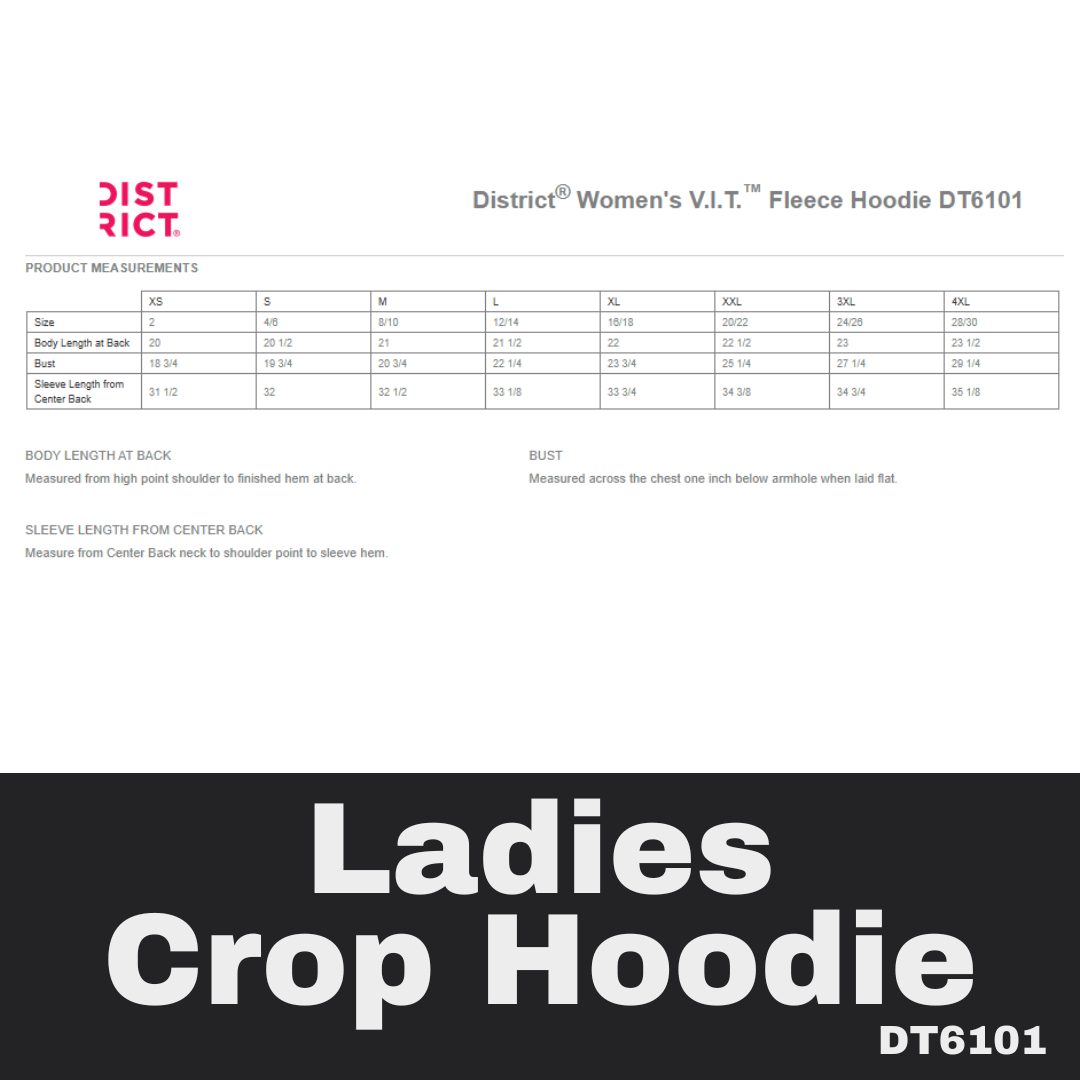 77 Support Fire Ladies Black Crop Hoodie