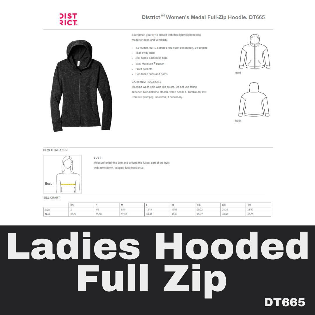 36 Support Blue Flag Deep Royal Zip Hoodie Ladies