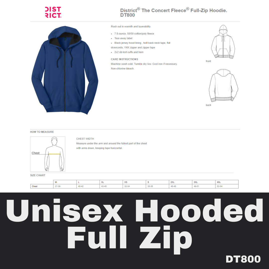 43 CA SB Flag Unisex Dark Grey Zip Hoodie