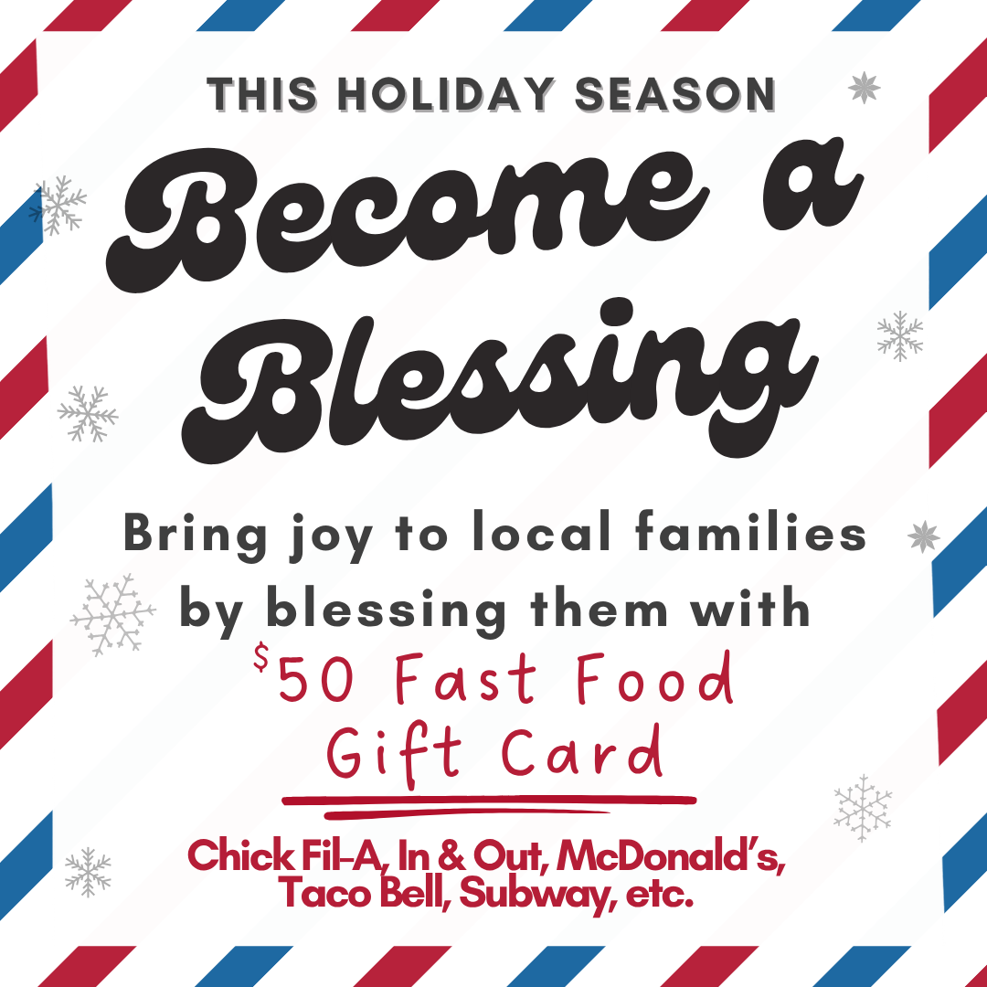2025 Blessings - $50 Fast Food Gift Card