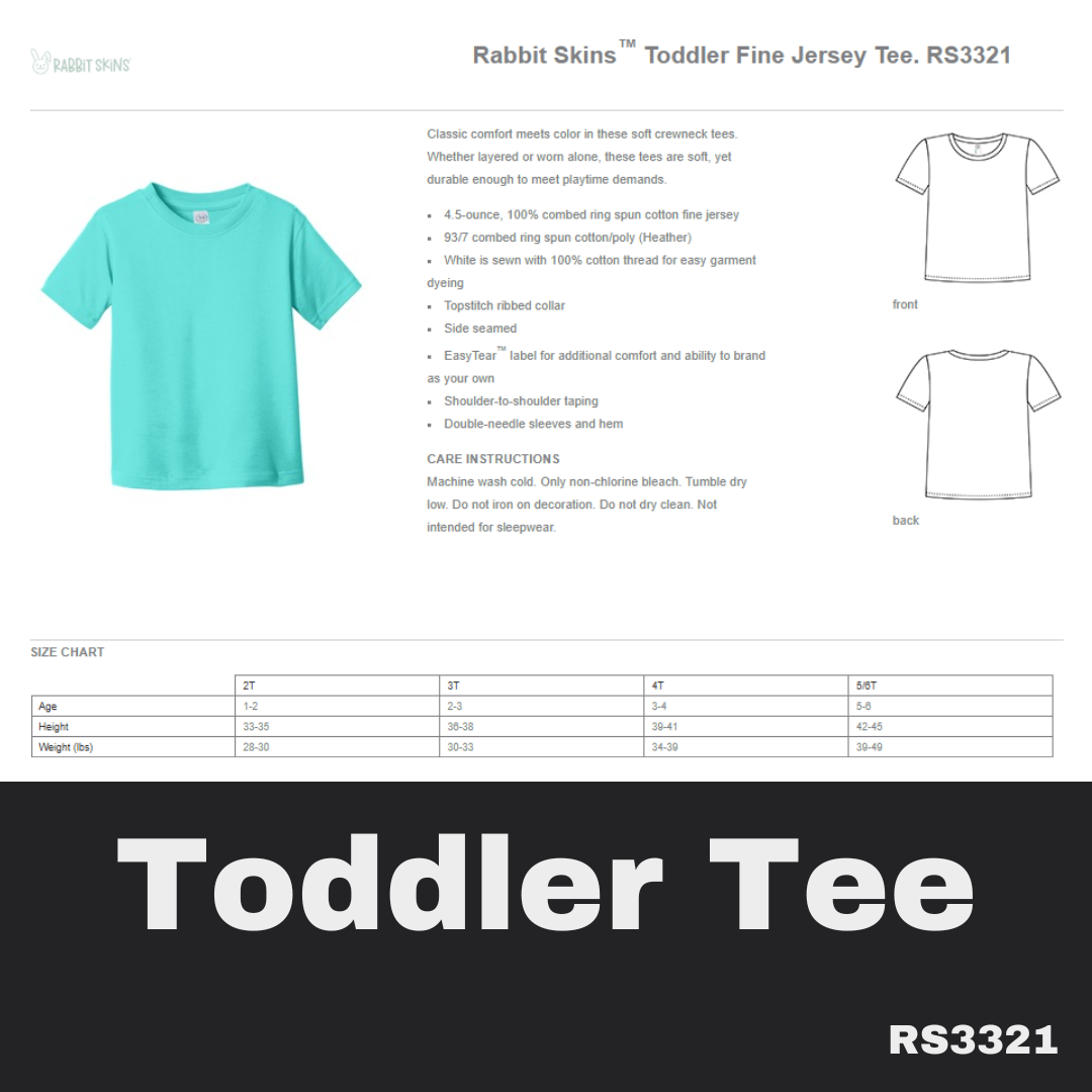 17 Support Blue Toddler Black Tee