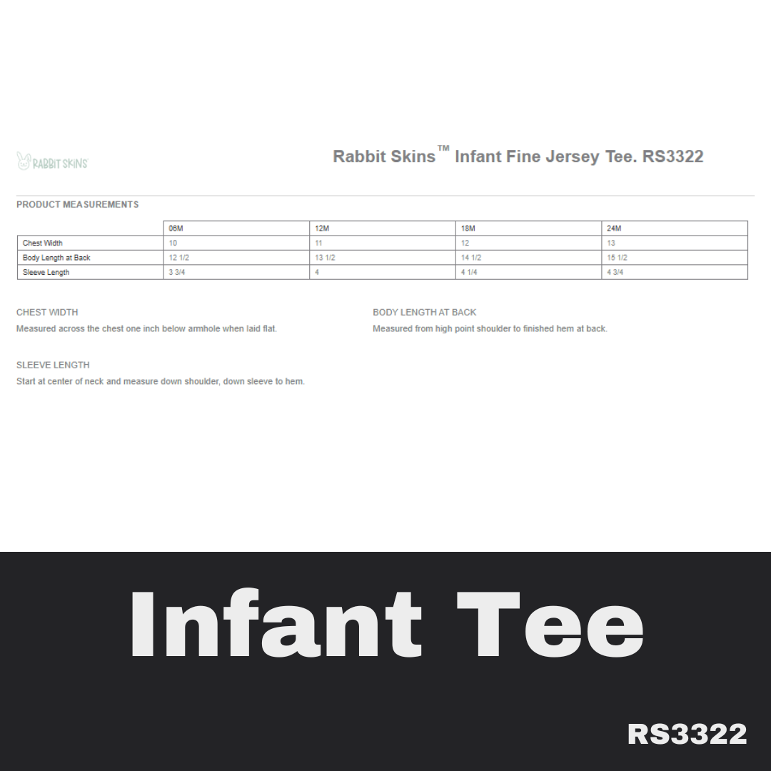114 Support BLUE Black Tee Infant