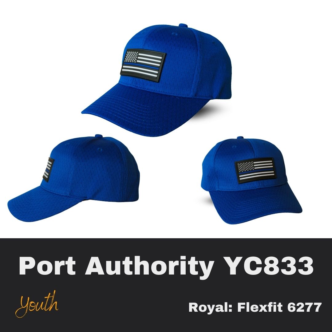 Support Blue Flag Port Authority Blue Youth Hat