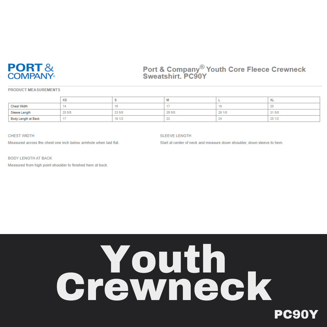 11 Back the Blue Royal Youth Sweatshirt