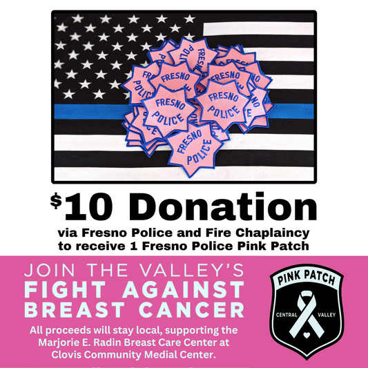 Fresno Police Pink Patch 2026
