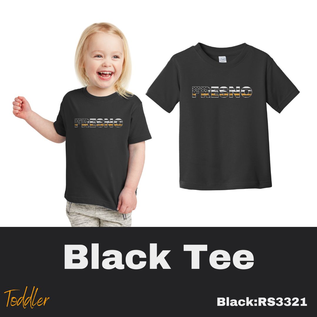 130 Support Dispatch Toddler Black Tee