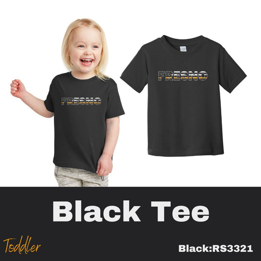 130 Support Dispatch Toddler Black Tee