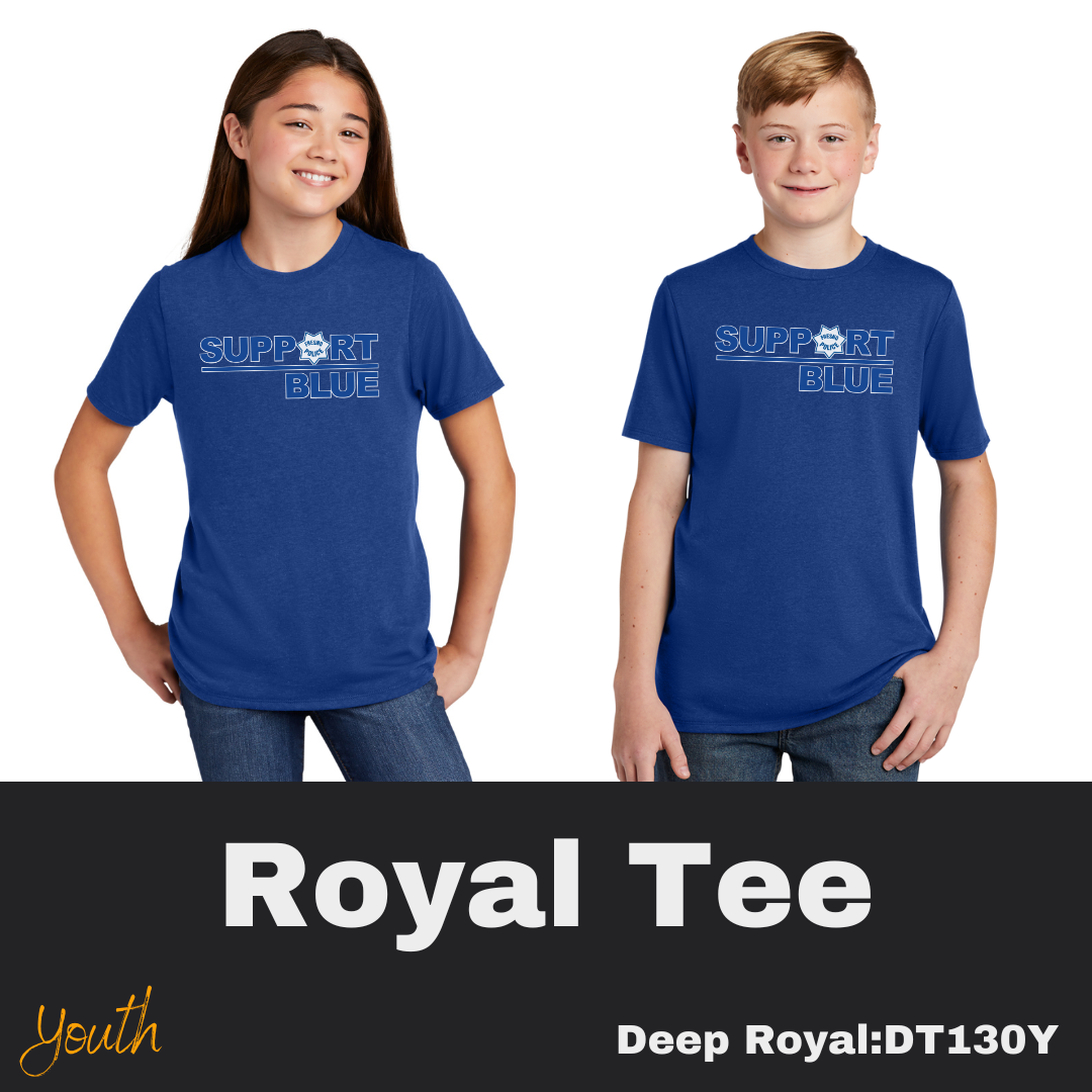 21 Support Blue Fresno Youth Royal Tee