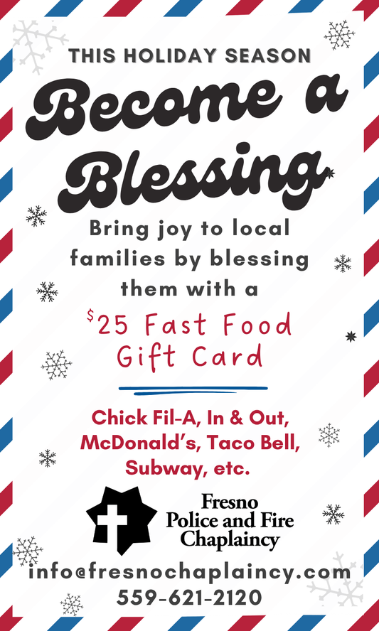 2025 Blessings - $25 Fast Food Gift Card
