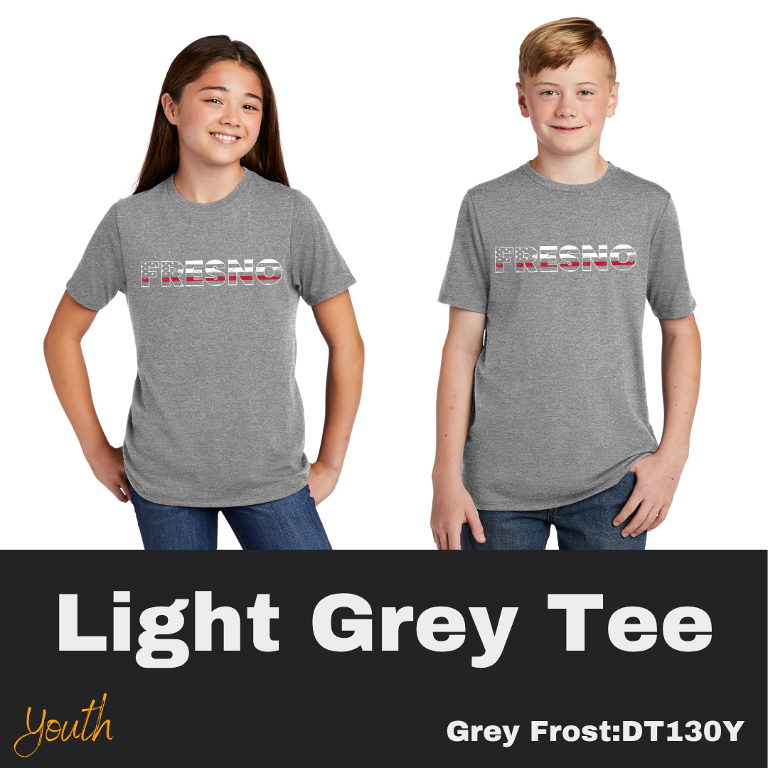 84 Support Fire Youth Grey Tee