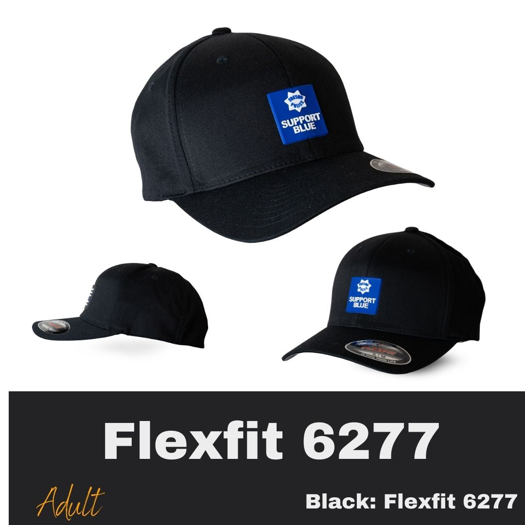 FPD Support Blue Tag Black Flexfit 6277