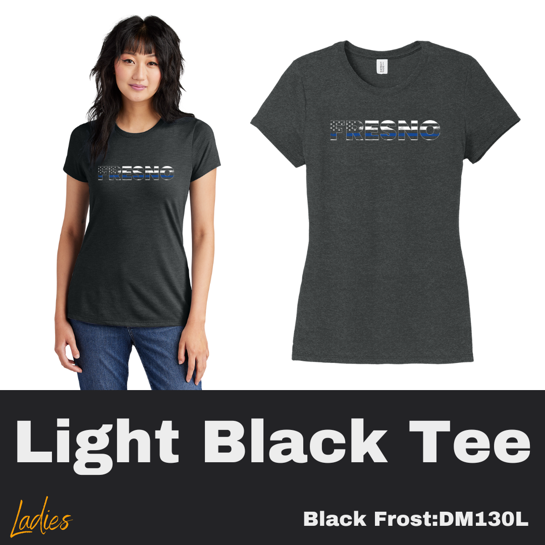 97 Support Blue Ladies Black Frost Tee