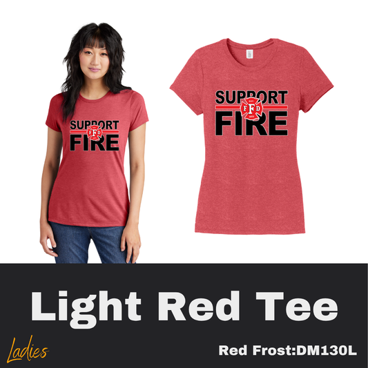 79 Support Fire Ladies Light Red Tee