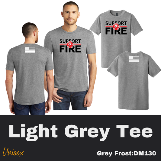 73 Support Fire Unisex Grey Tee