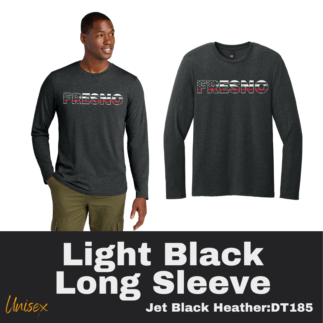 76 Support Fire Unisex Light Black Long Sleeve