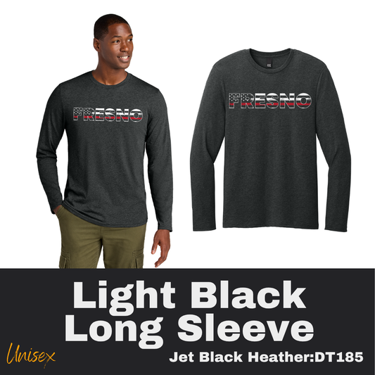 76 Support Fire Unisex Light Black Long Sleeve