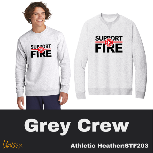 93 Support Fire Unisex Grey Sweatshirt
